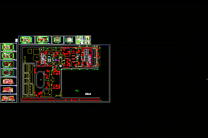 某学校图书馆建筑图CAD图纸.dwg