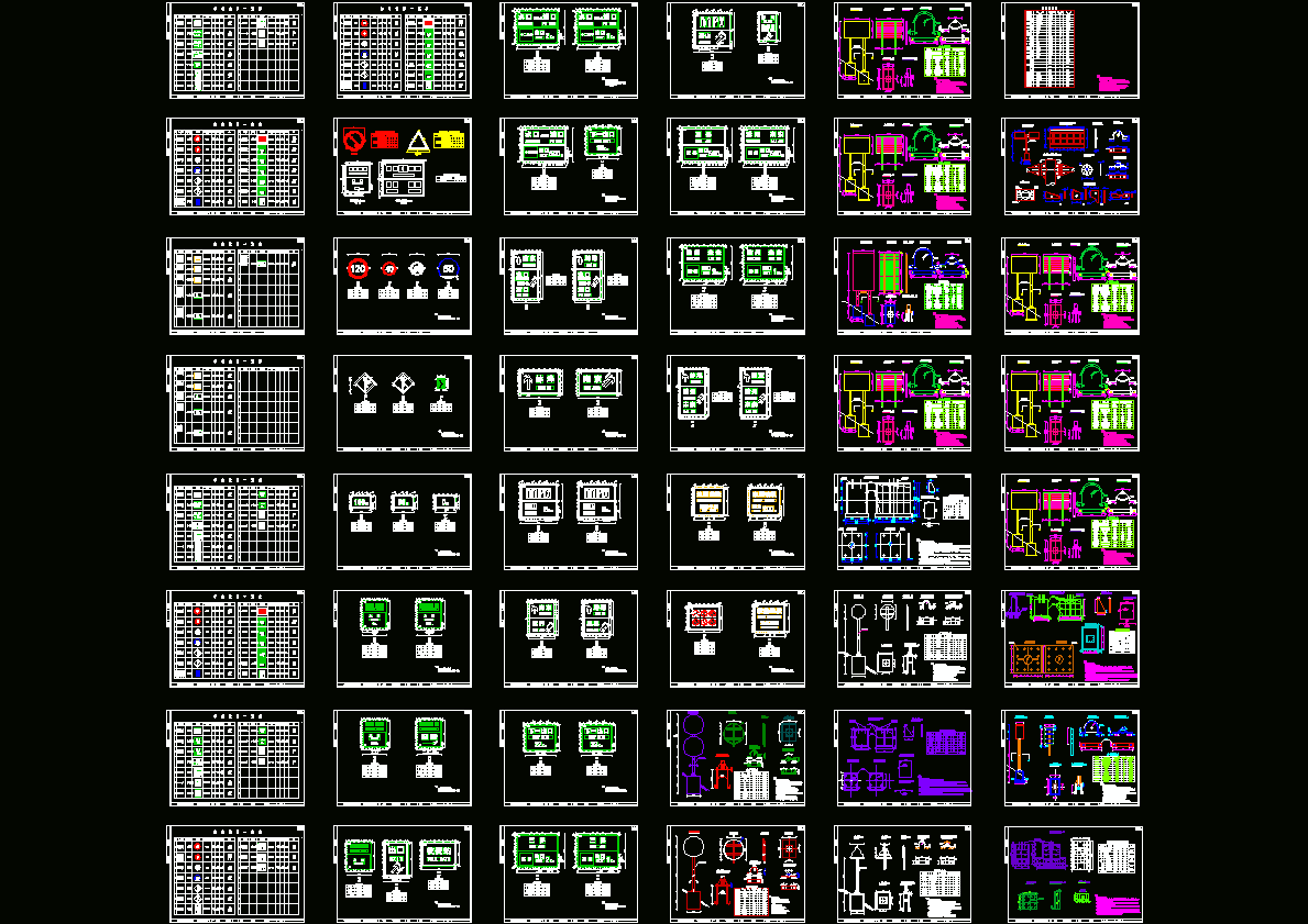 公路牌施工图CAD图纸.dwg