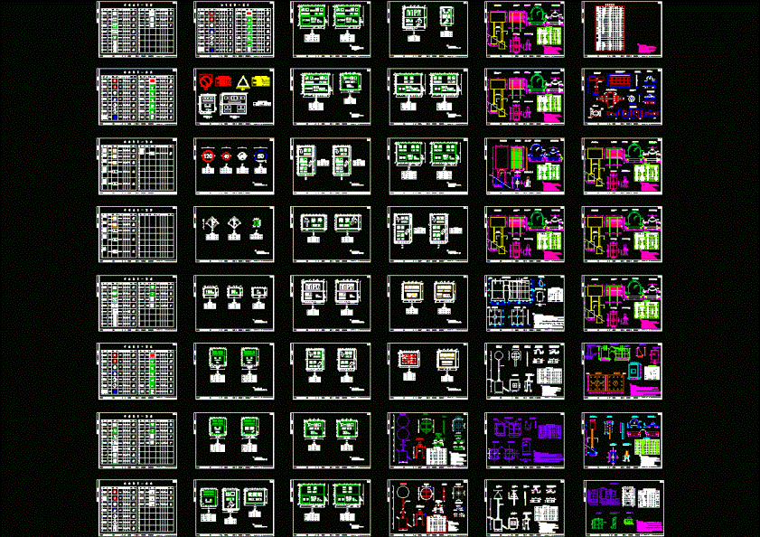 公路牌施工图CAD图纸.dwg