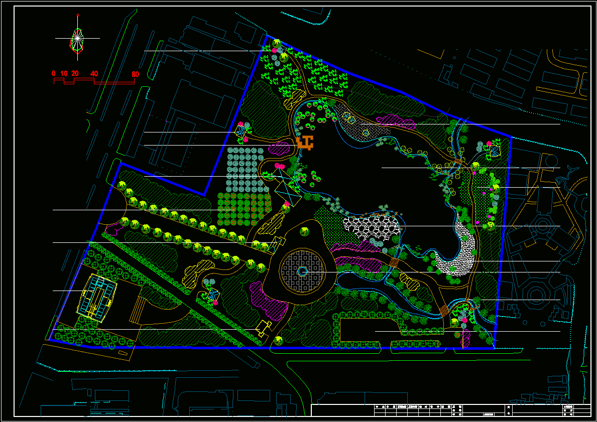 公园规划图纸CAD图纸.dwg