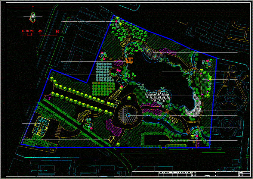 公园规划图纸CAD图纸.dwg