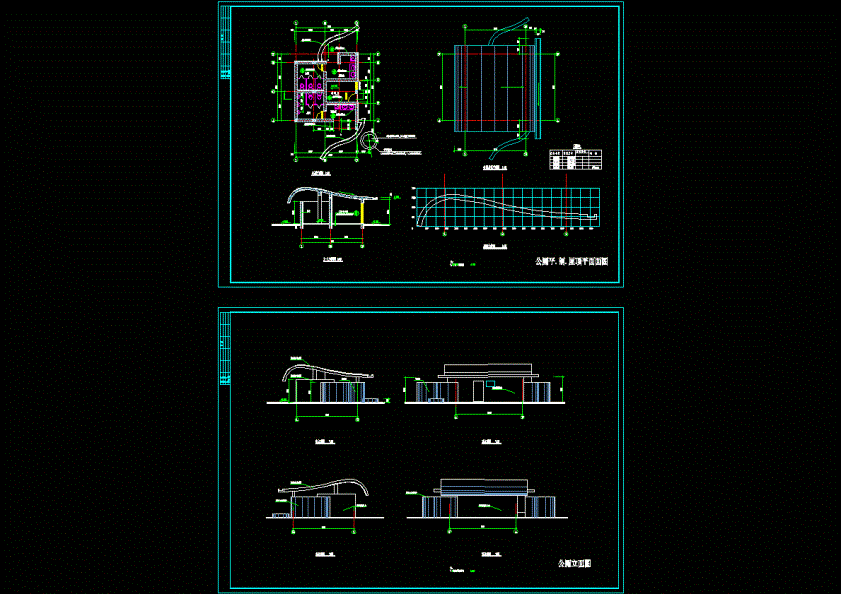 公园厕所图纸CAD图纸.dwg