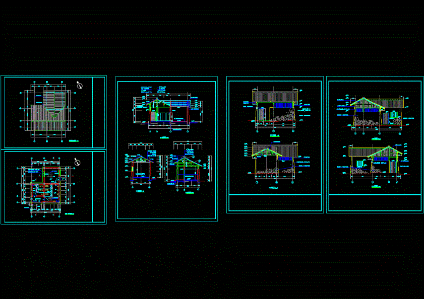 公共厕所施工图CAD图纸.dwg