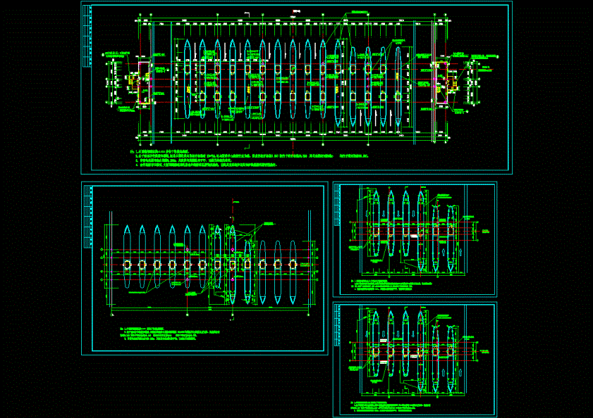 公路收费岛施工图CAD图纸.dwg