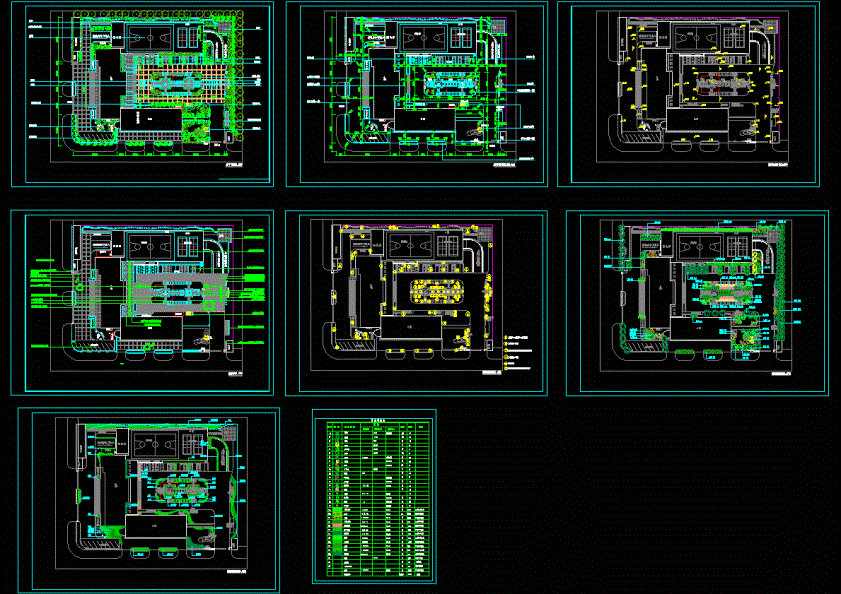 某局绿化平面布置图CAD图纸.dwg