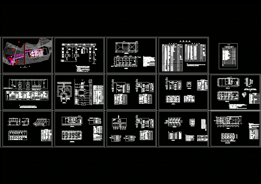 供水泵站电气图CAD图纸.dwg