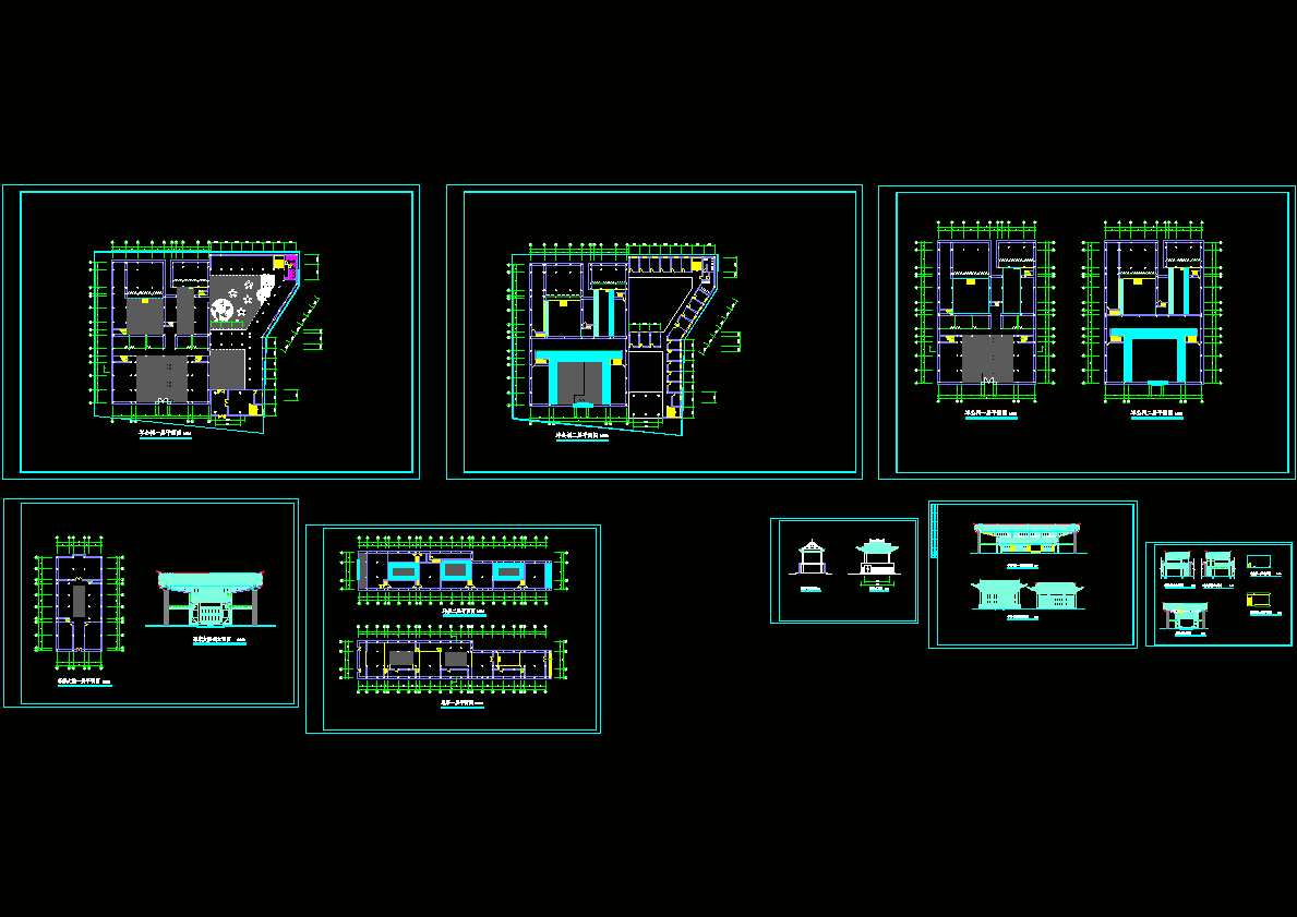 古建整修施工图纸CAD图纸.dwg