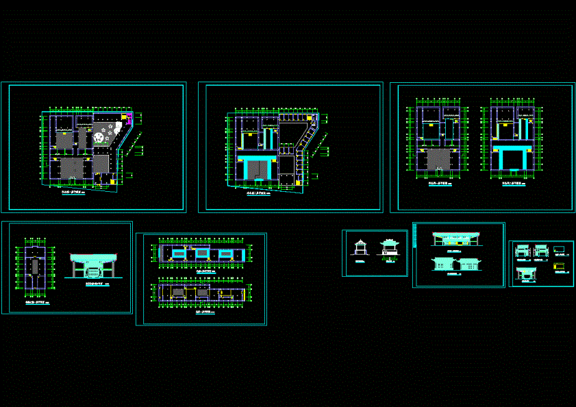 古建整修施工图纸CAD图纸.dwg