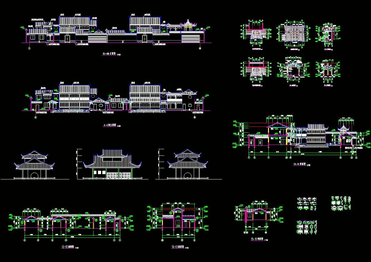 古建筑规划图CAD图纸.dwg