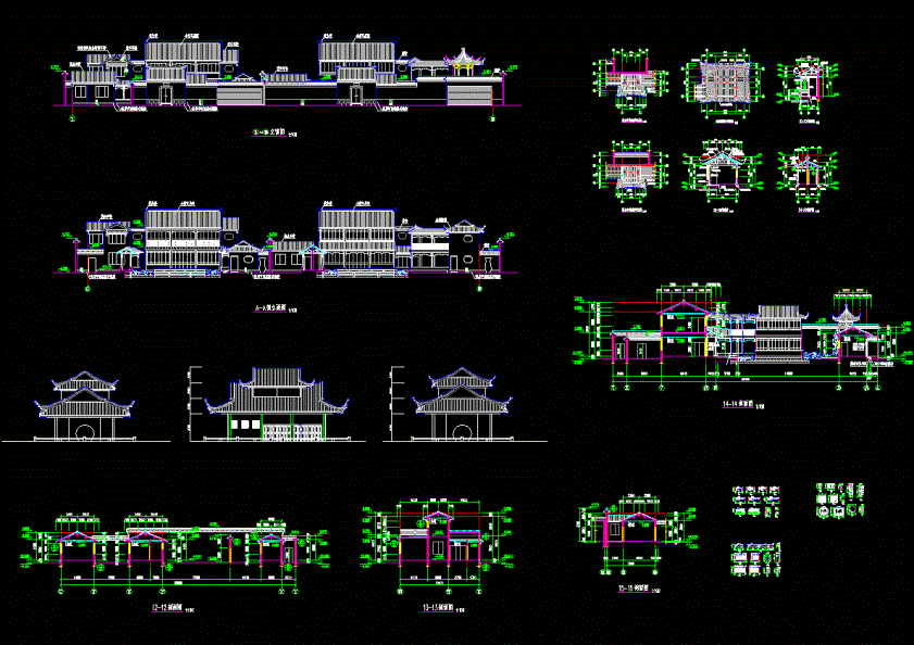 古建筑规划图CAD图纸.dwg