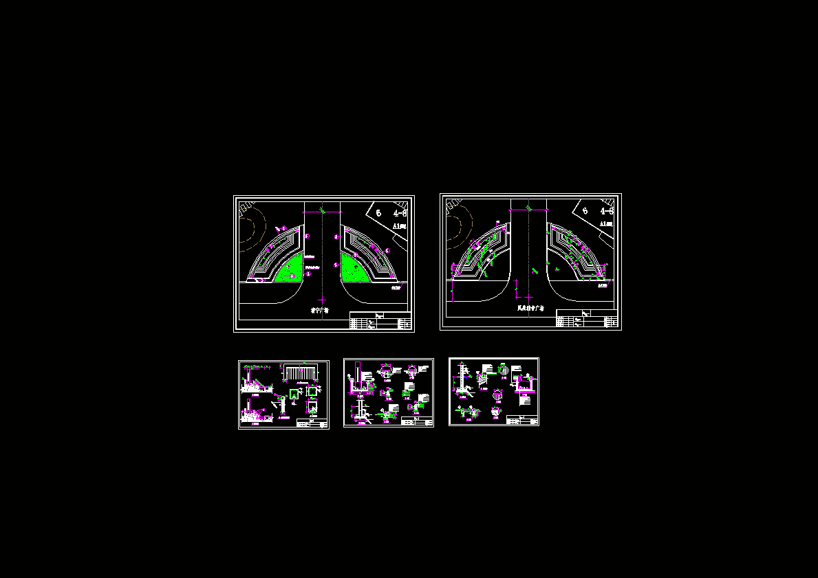 广场施工图CAD图纸.dwg