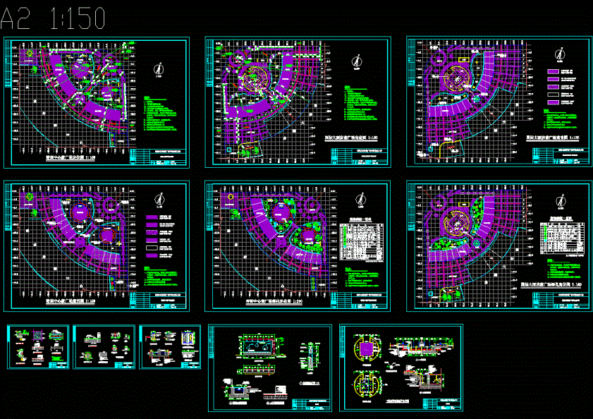 广场施工图全套CAD图纸.dwg