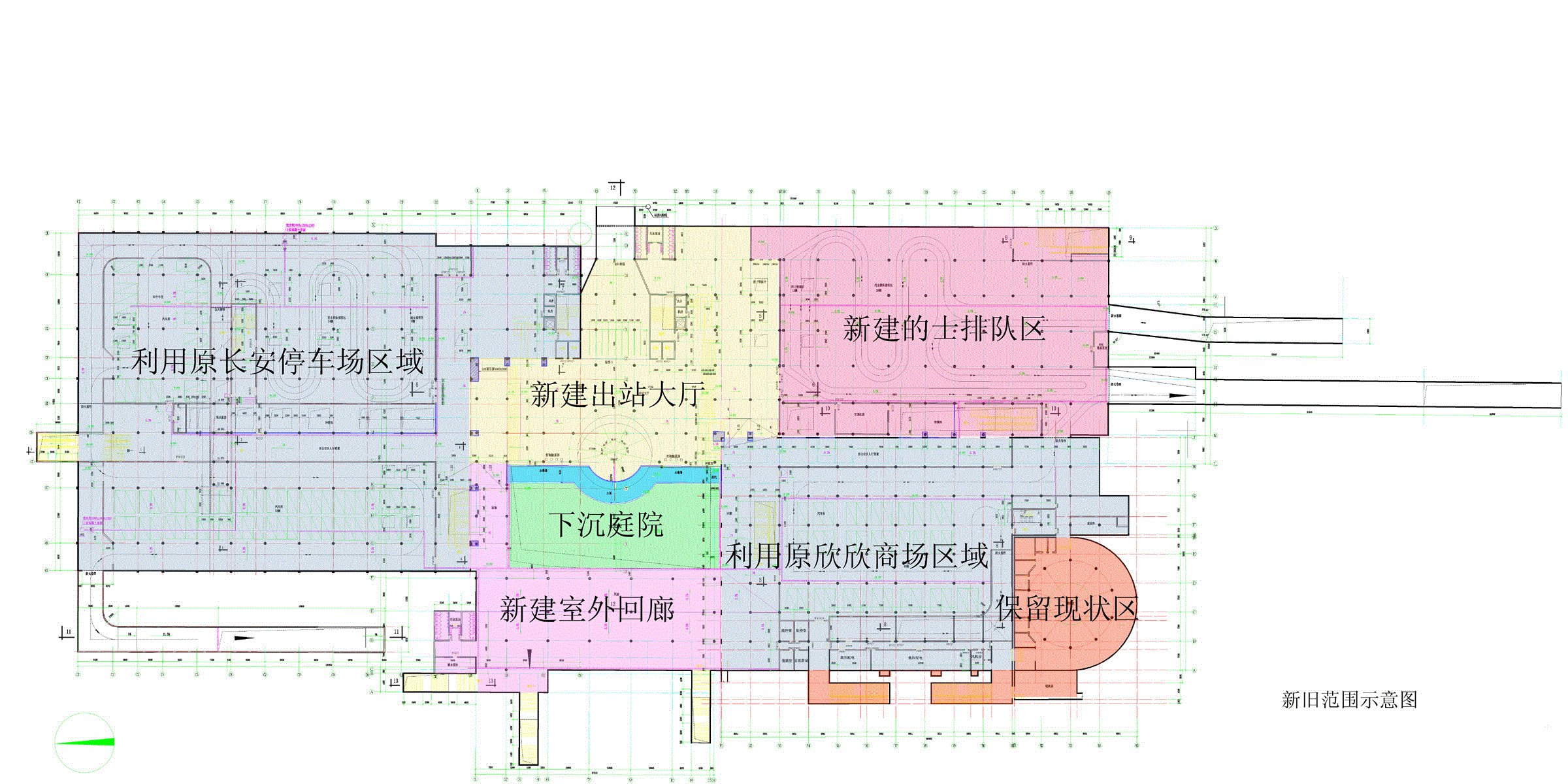 火车站规划加效果图CAD图纸.zip
