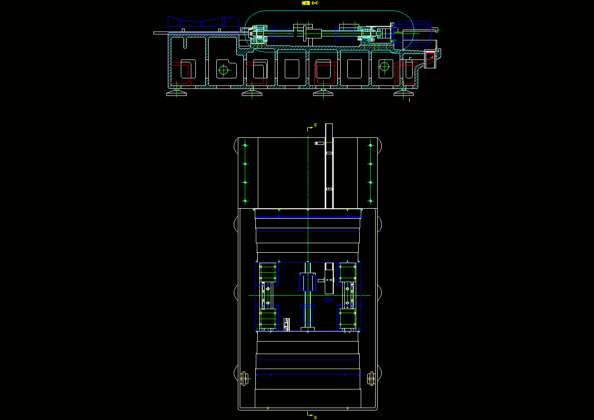 机床底座图CAD图纸.DWG