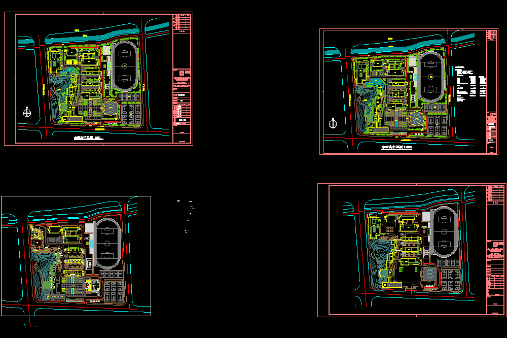 某中学规划总图CAD图纸.dwg