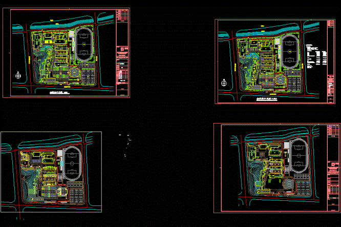 某中学规划总图CAD图纸.dwg