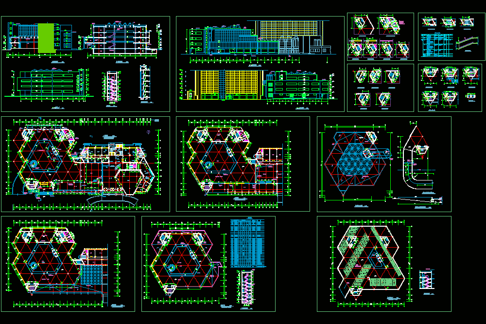 某展览中心施工图CAD图纸.dwg