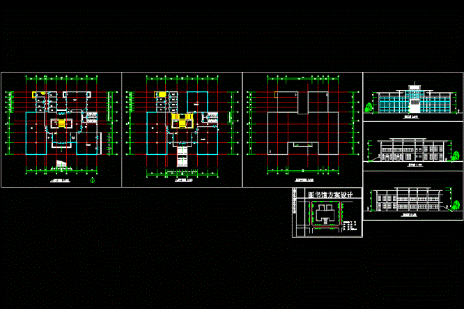 图书馆设计图CAD图纸.dwg