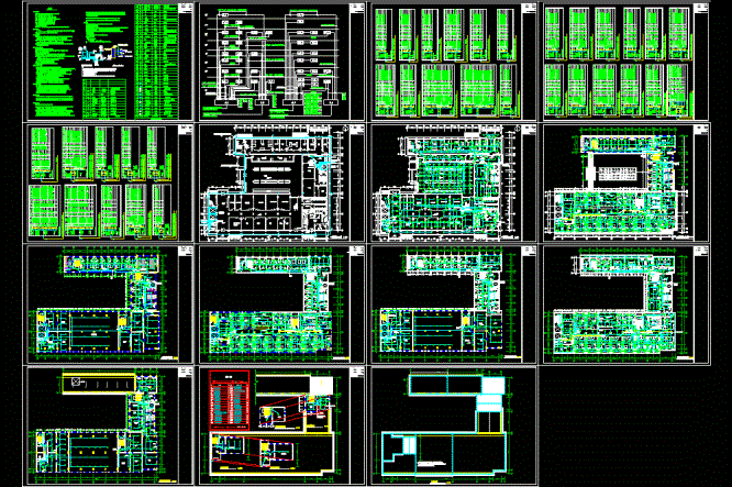 同仁堂强电CAD图纸.dwg