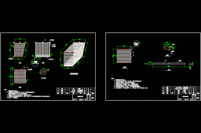 提篮式格栅生产制作图CAD图纸.dwg