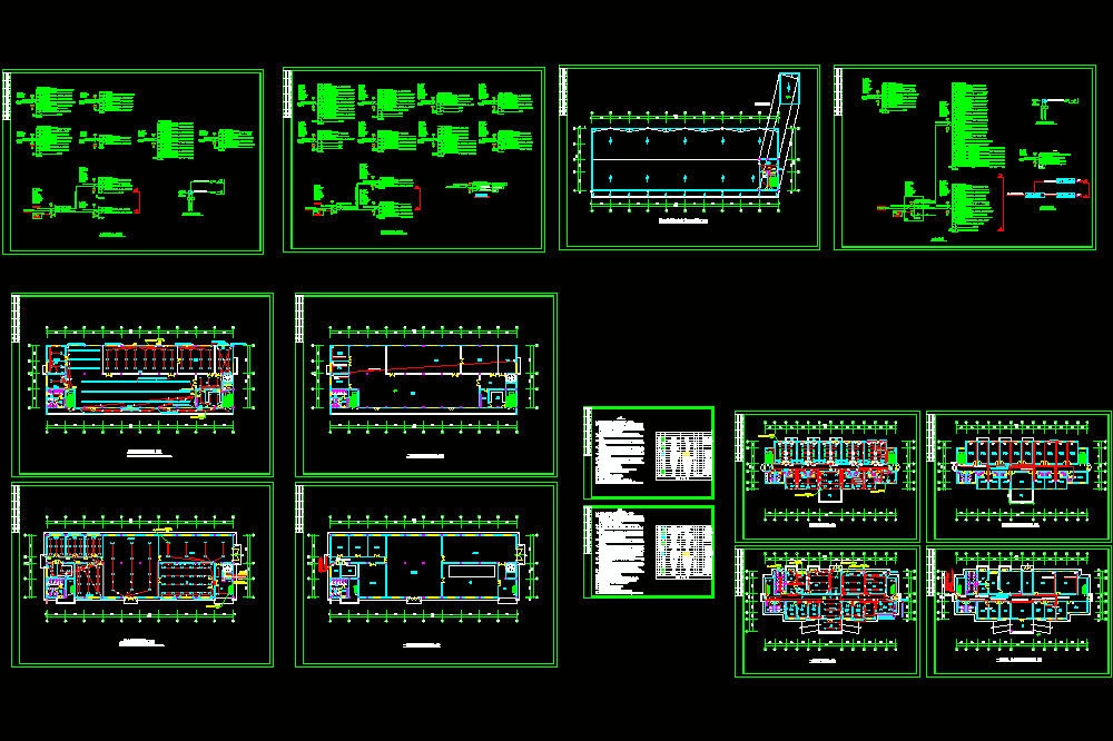 完整的某工厂电气施工图CAD图纸.dwg