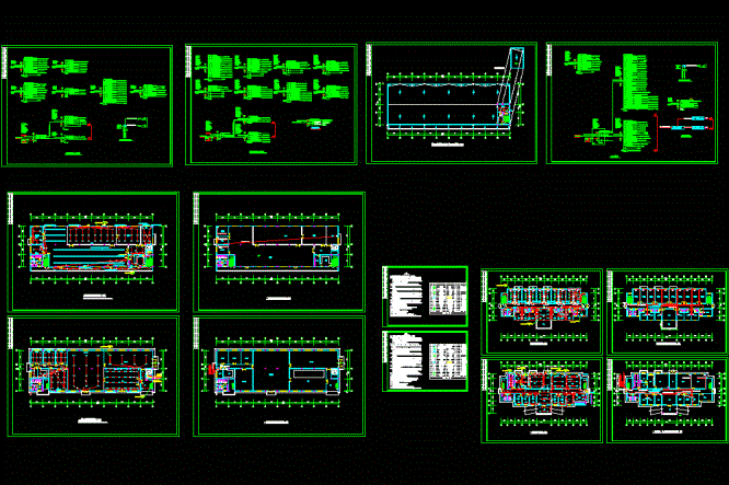 完整的某工厂电气施工图CAD图纸.dwg