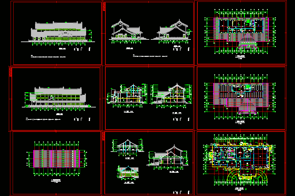 太湖古建筑CAD图纸.dwg