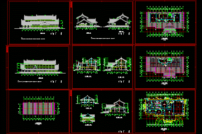 太湖古建筑CAD图纸.dwg