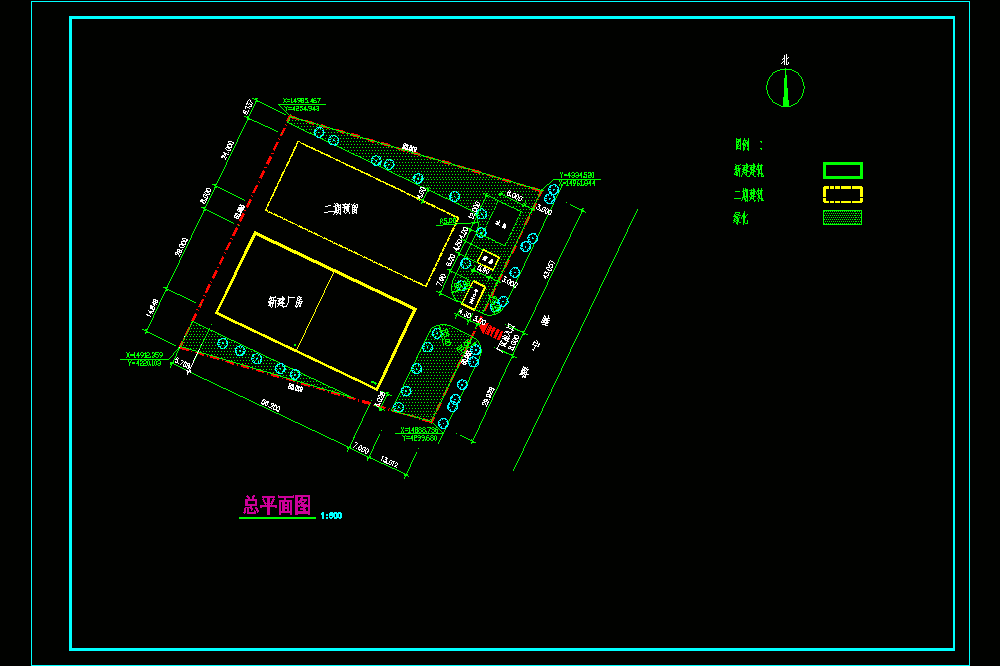 天津藤冈车间建筑施工图CAD图纸.zip