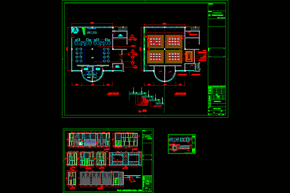 文化舞台的图纸设计CAD图纸.dwg