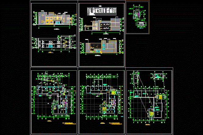 卫生院设计方案图CAD图纸.dwg