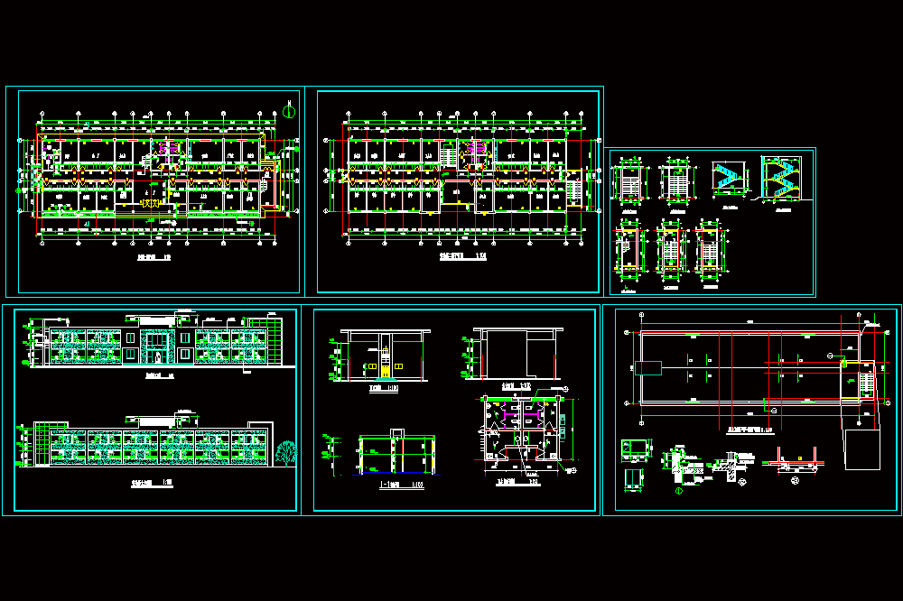 污水处理厂施工图CAD图纸.dwg