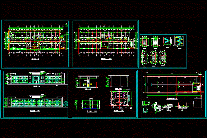 污水处理厂施工图CAD图纸.dwg