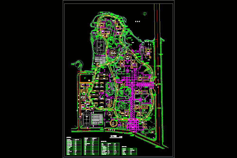 武汉大学东湖分校新校区总平面CAD图纸.dwg