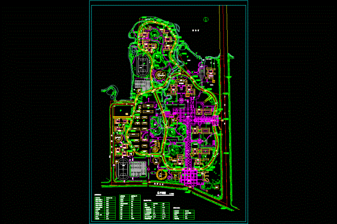 武汉大学东湖分校新校区总平面CAD图纸.dwg