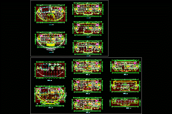 西南地区某医院建筑平面图CAD图纸.dwg