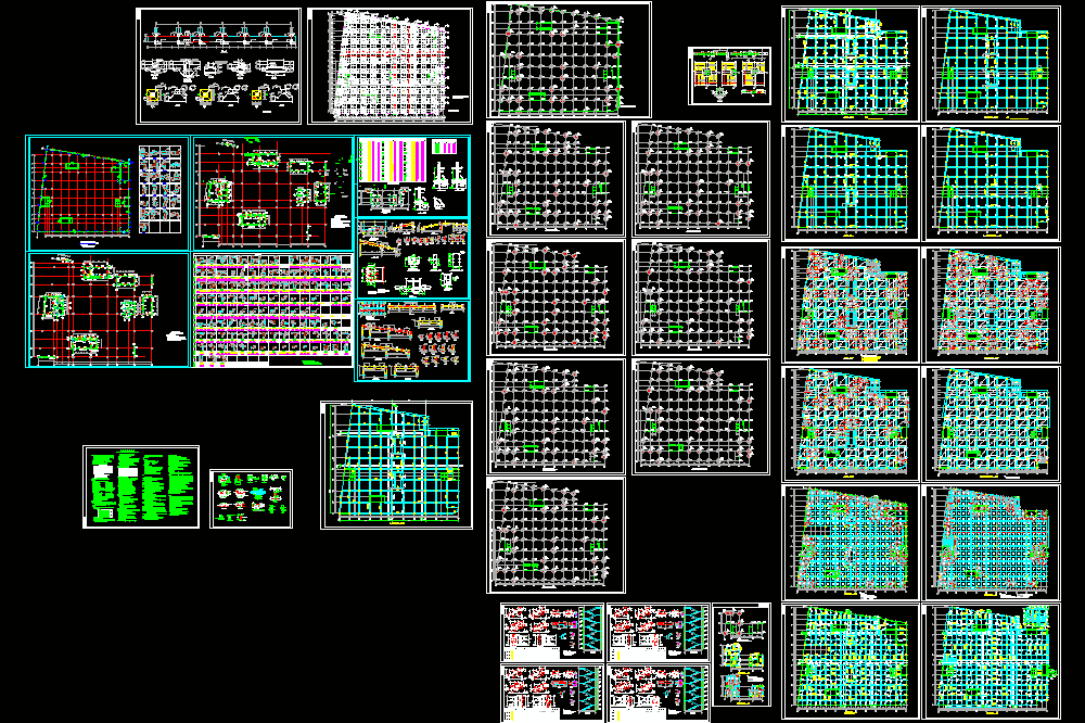 现浇空心楼板高层全套CAD图纸.dwg