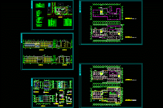县级市独立门诊楼建施图CAD图纸.dwg