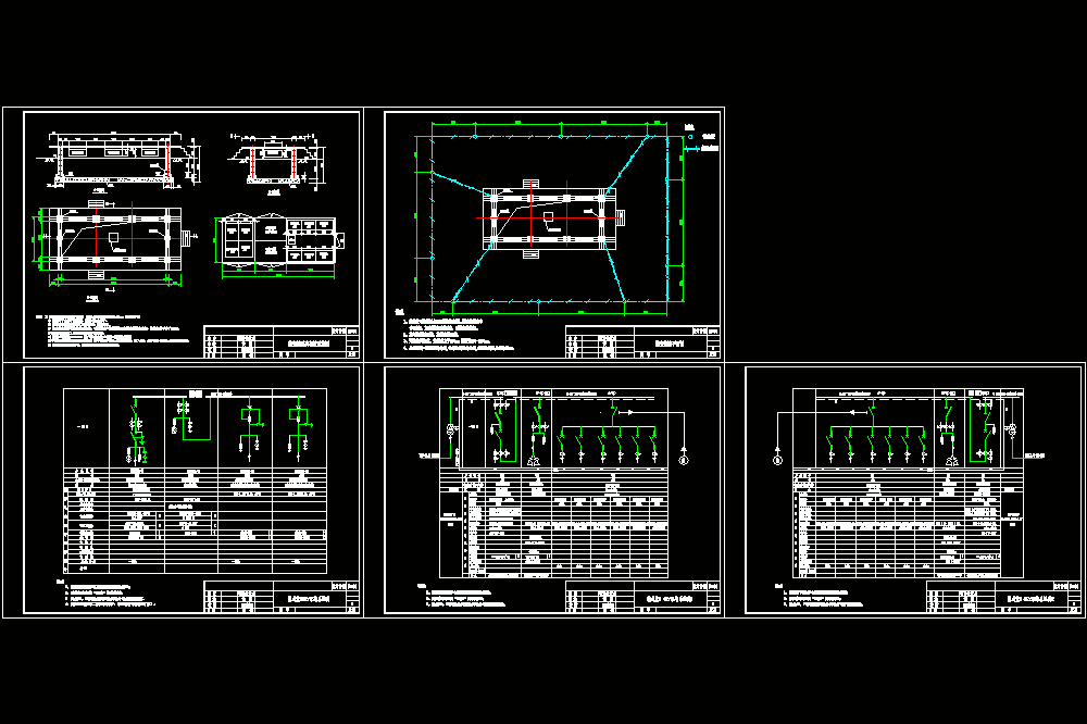 箱变一次系统、基础、接地图CAD图纸.dwg