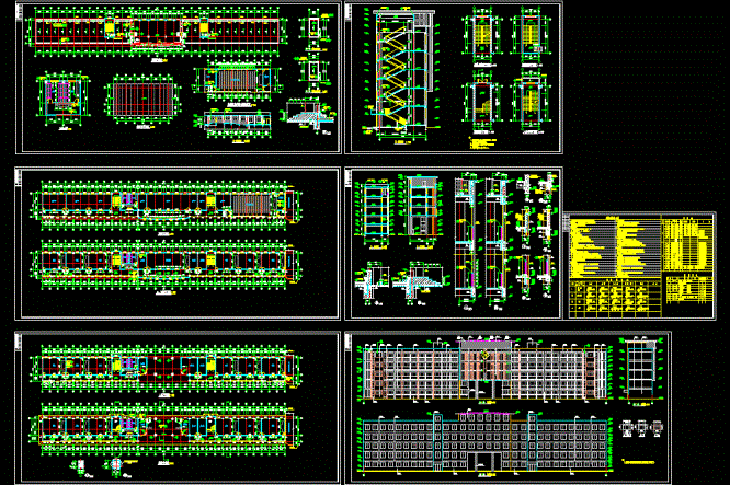 小学综合楼建筑施工图CAD图纸.dwg