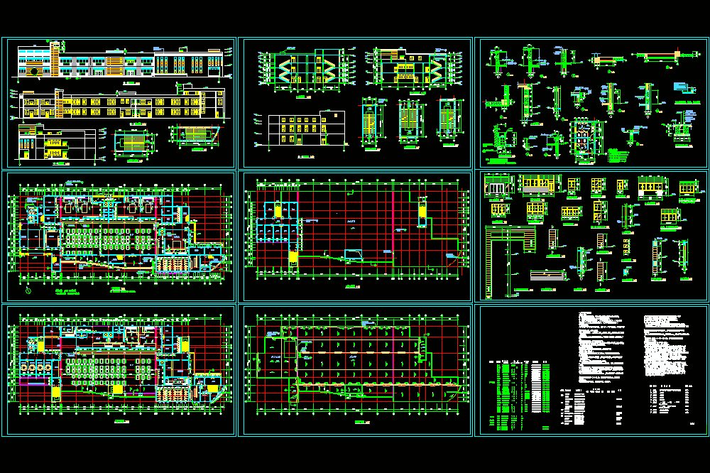 学生食堂施工图CAD图纸.dwg