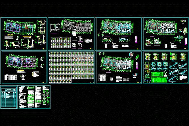 小高层框剪住宅CAD图纸.dwg