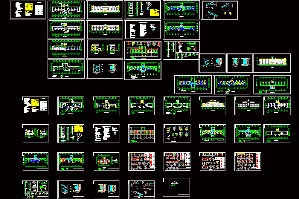 医院建筑结构全套施工图CAD图纸.dwg