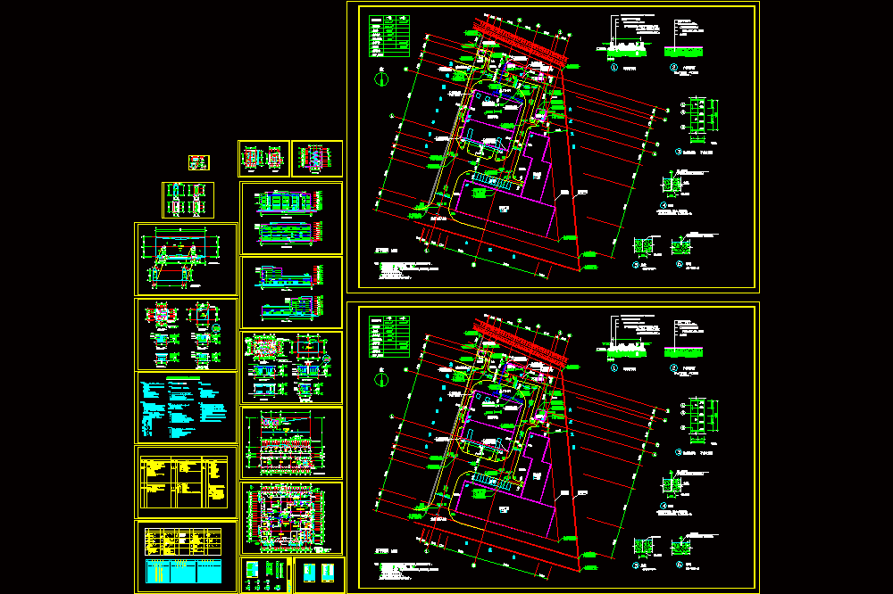 医院后勤洗涤中心建施图CAD图纸.dwg