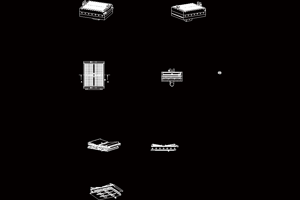 一种竹制品清洗机的废水收集机构CAD图纸.dwg