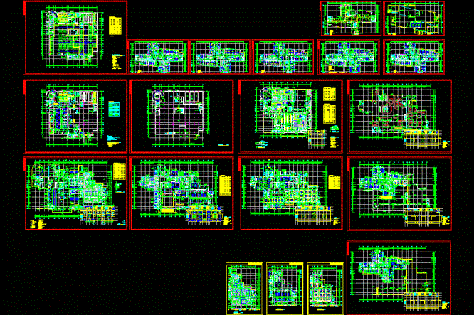 医疗建筑施工图CAD图纸.dwg