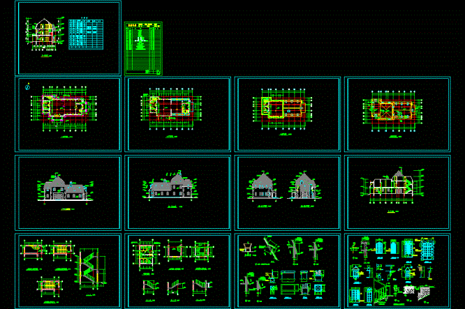 医疗所全套施工图CAD图纸.dwg