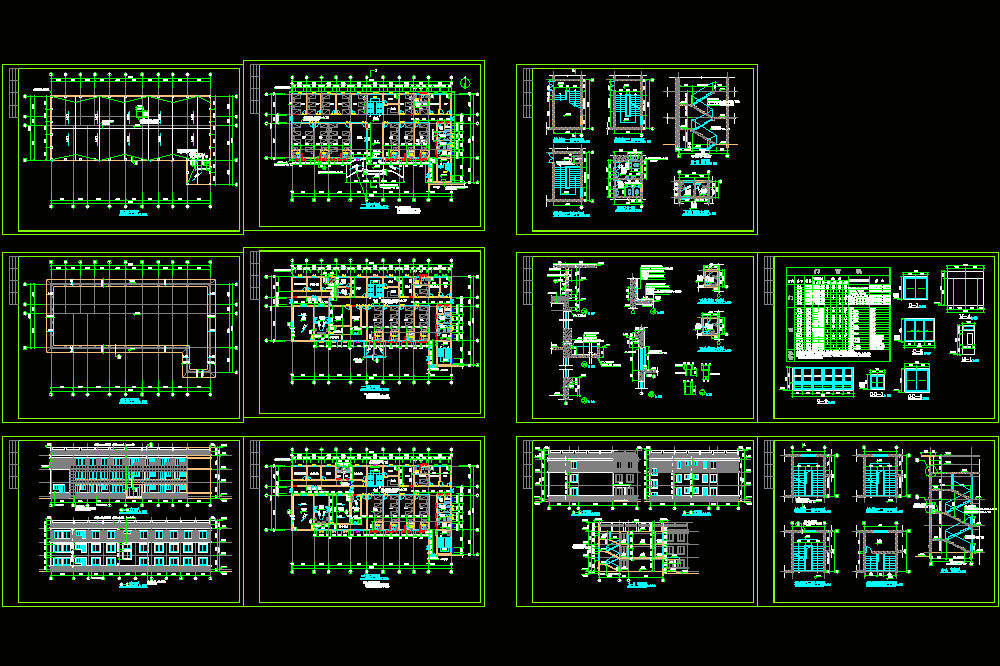医院病房楼CAD图纸.dwg