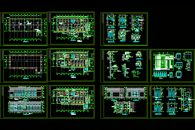 医院病房楼CAD图纸.dwg