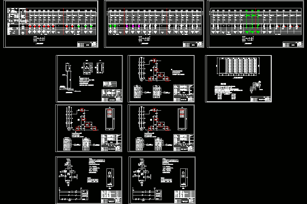 一个选矿车间电气系统CAD图纸.dwg